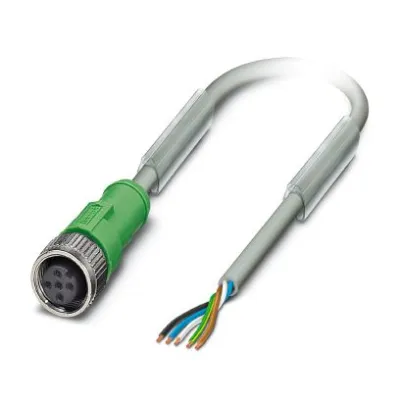 PHOENIX CONTACT Sensor-Aktor-Kabel SAC-5P-5,0-802/M12FS | 5-polig | M12 Buchse | 5m | grau | PUR | IP65