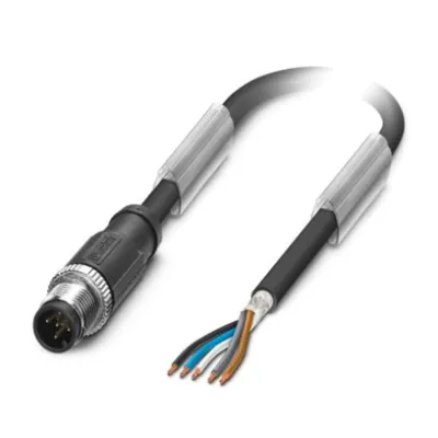 PHOENIX CONTACT Sensor-Aktor-Kabel SAC-5P-M12MS | 5-polig | M12 Stecker | 3m | PUR | geschirmt | halogenfrei