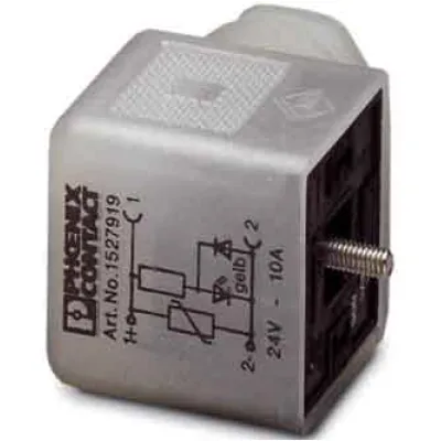 PHOENIX CONTACT Ventilstecker SACC-V-3CON-PG9/A-1L-SV 1527919 | 3-polig | mit LED | 24V | 10A | PG9 | IP65 | Kabel 6-8mm