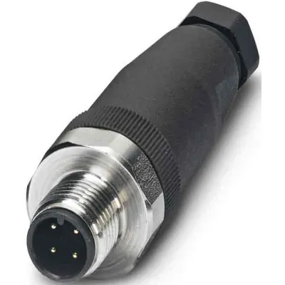 PHOENIX CONTACT SACC-M12MS-4CON-PG7-VA | M12 Stecker 4-polig | A-kodiert | Edelstahl | IP69K | 4A 250V