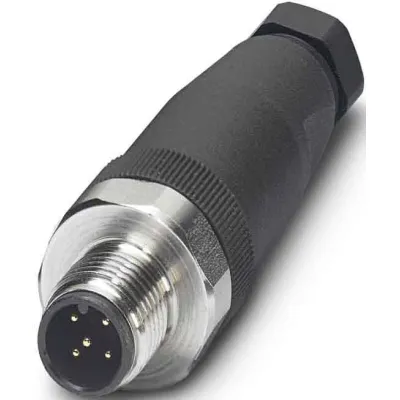PHOENIX CONTACT M12 Stecker 5-polig gerade | Schraubanschluss | Edelstahl | IP69K | 4A | 48V