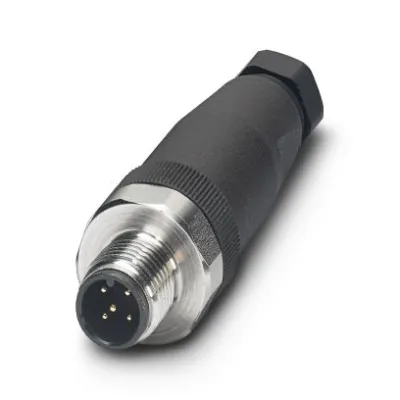 PHOENIX CONTACT M12 Stecker 5-polig gerade | Schraubanschluss | Edelstahl | IP69K | 4A | 48V