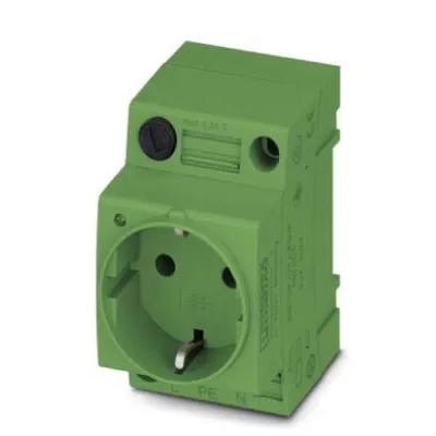 Phoenix Contact Steckdose EO-CF/UT/LED/YE 1068028 | SCHUKO | 250V | 16A | Tragschiene | Kontroll-Leuchte | gelb