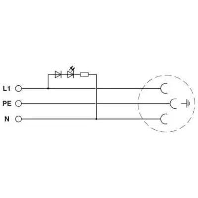 Phoenix Contact Steckdose EO-CF/PT/LED/GN 0804041 | Typ CF | Push-in | LED | 250V 16A | IP20 | grün