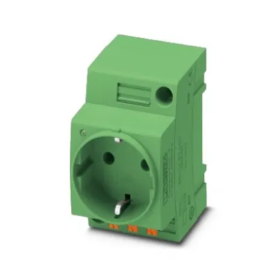 Phoenix Contact Steckdose EO-CF/PT/LED/GN 0804041 | Typ CF | Push-in | LED | 250V 16A | IP20 | grün