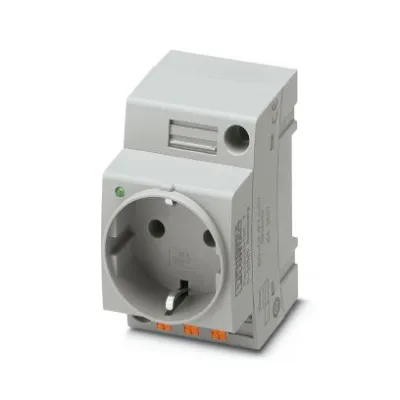 PHOENIX CONTACT Steckdose EO-CF/PT/LED 0804040 | Typ CF | Push-in-Federanschluss | LED-Anzeige | 250V AC 16A | grau