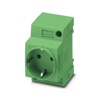 PHOENIX CONTACT Steckdose EO-CF/UT/GN 0804025 | REG 250V AC 16A | 2,5TE | IP20 | Schraubanschluss | grün
