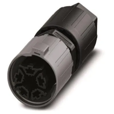 PHOENIX CONTACT Steckverbinder QPD P 4PE2,5 5-polig | 2,5 mm² | 690V | 20A | IP66 | Schneidklemme | schwarz