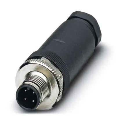 PHOENIX SACC-M12MS-4CON-PG9-M 1523230 | M12 Stecker 4-polig | IP67 | Schraubanschluss | 6-8mm Kabel | 4A
