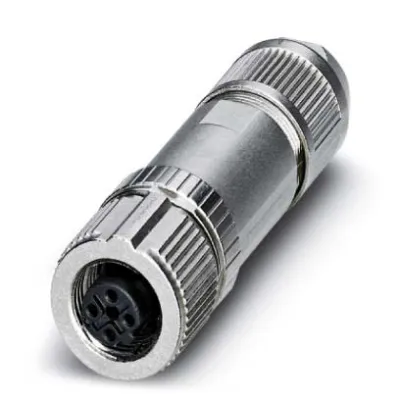 PHOENIX CONTACT Rundsteckverbinder SACC-M12FSD-4PL SH PN | PROFINET CAT5 | M12 Buchse | 4-polig | IP67 | geschirmt