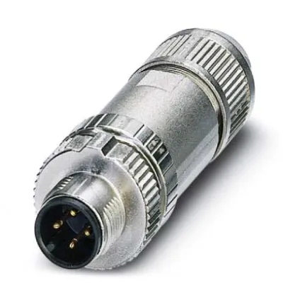 PHOENIX CONTACT Rundsteckverbinder SACC-M12MS-4PL | M12 Stecker 4-polig | IP67 | 4A | 48V
