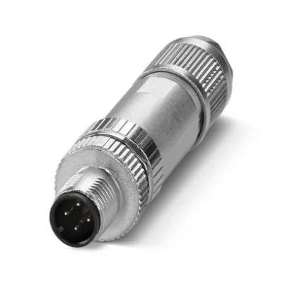PHOENIX CONTACT Rundsteckverbinder SACC-M12MS-4PL | M12 Stecker 4-polig | IP67 | 4A | 48V
