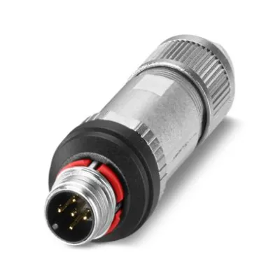 PHOENIX Rundsteckverbinder SACC-P12MS-5PL-CM SH | M12 Stecker 5-polig | Push-Pull | geschirmt | IP65 | 4-8mm | A-kodiert