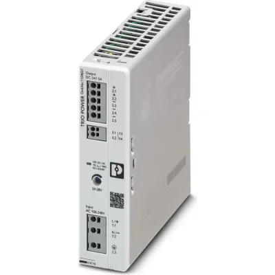 PHOENIX CONTACT Schaltnetzteil TRIO3-PS/1AC/24DC/5 1159037 | 24–28V DC | 5A | 120W | Tragschiene | IP20 | einstellbar
