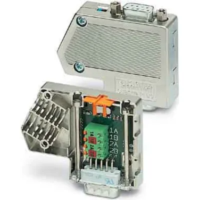 PHOENIX CONTACT D-SUB-Stecker 2310808 | 9-polig männlich | für Modbus RTU/ASCII | Abschlusswiderstand zuschaltbar