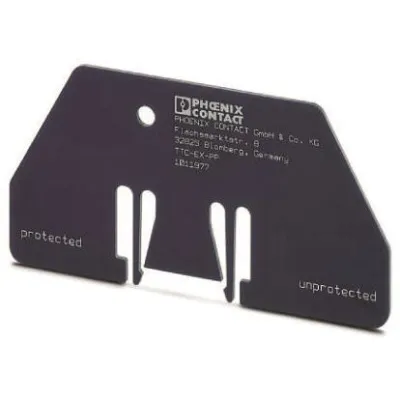 PHOENIX CONTACT Trennplatte TTC-EX-PP 1011977 | für NS-35/7,5 Tragschiene | 1,6 mm Stärke | rastbar | blau