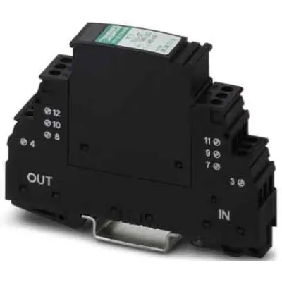 PHOENIX CONTACT Überspannungsschutz PT 2-TELE 2882828 | Typ 3 | VDSL bis 50 MBit/s | 2-Draht | 130V AC | 10kA | Schwarz