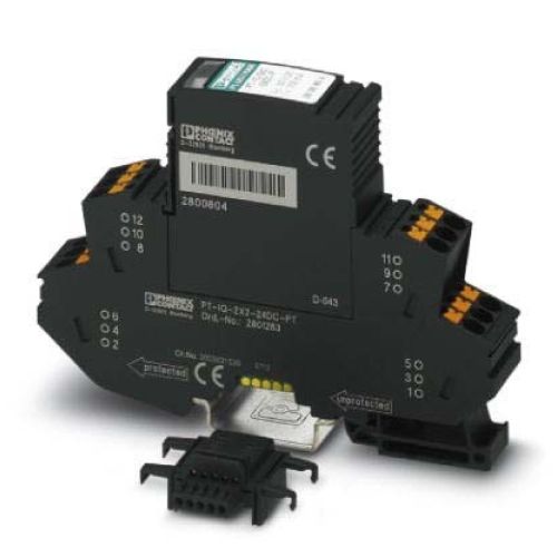 Bild: PHOENIX C. Überspannungsschutz-Gerät für PT-IQ-4X1+F-24DC-PT