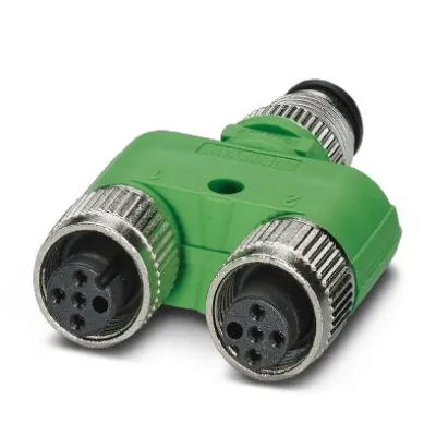 PHOENIX CONTACT Y-Verteiler SAC-3P-M12Y/2XM12FS | 4-polig | M12 Stecker/Buchse | A-kodiert | 48V | 4A | IP65