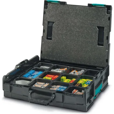 PHOENIX CONTACT PTFIX L-BOXX 1092040 | 130 Verteilerblöcke 0,14-4mm² | 60 Adapter | Steckbrücken | Markierung