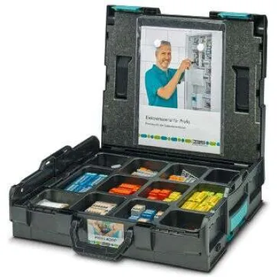 Phoenix Contact Verteilerblock-Set CASE PTFIX L-BOXX REV2 | Starterkit | 92 Blöcke | 10mm² Einspeisung | schwarz