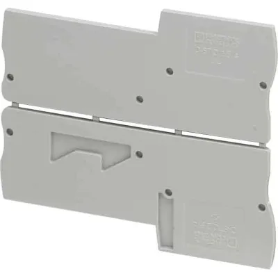 Phoenix Abschlussdeckel D-STIO 2,5/4 | 3209125 | Reihenklemme | Abschlussplatte | 2,2 mm Stärke | V0 | grau