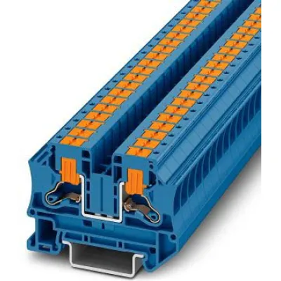 PHOENIX CONTACT Durchgangsklemme PTV 6 BU 1116735 | Push-in | 0,5-10 mm² | 41A | 1000V | Hutschiene TH35 | blau