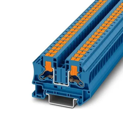 PHOENIX CONTACT Durchgangsklemme PTV 6 BU 1116735 | Push-in | 0,5-10 mm² | 41A | 1000V | Hutschiene TH35 | blau
