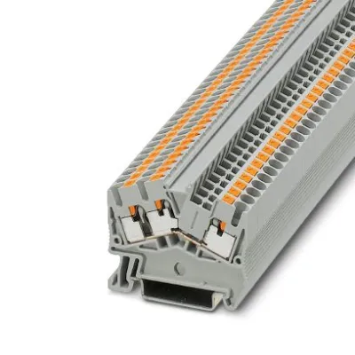 PHOENIX CONTACT Durchgangsreihenklemme 3211896 PTS 2,5-TWIN | Push-in | 0,14-4 mm² | 24A | 800V | 1 Etage | grau