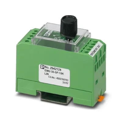 PHOENIX CONTACT Sollwertpotentiometer EMG 30-SP-10K LIN | 10 kΩ | Schraubanschluss | IP20 | 0,5 W | Modell 2942124