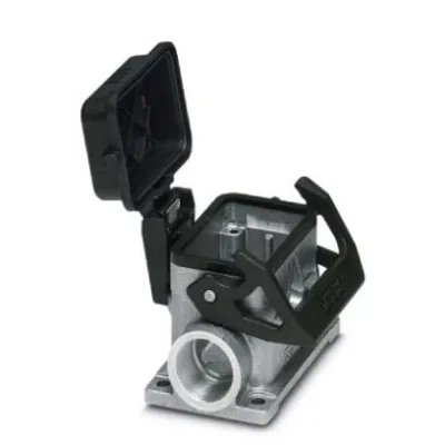 PHOENIX CONTACT Sockelgehäuse HC-STA-B06-SLWSC-2SS | Aluminium | IP66 | 2x M25 | Klappdeckel | seewasserbeständig