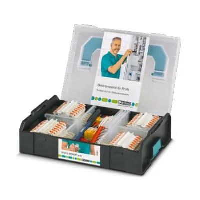 Phoenix Contact KNX Starterkit 1180883 | Sortimo L-BOXX MINI | 56 Doppelstockklemmen 0,14–1,5 mm² | schwarz