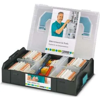 Phoenix Contact KNX Starterkit 1180883 | Sortimo L-BOXX MINI | 56 Doppelstockklemmen 0,14–1,5 mm² | schwarz