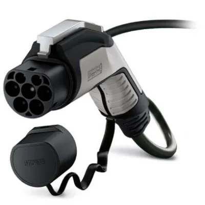 PHOENIX CONTACT AC-Ladeleitung EV-GBG3C-3AC32A-5,0M | Ladekabel Elektroauto 32A 3-phasig | GB/T | 5m | schwarz