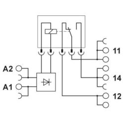 PHOENIX CONTACT PLC-RPT- 12DC/21HC Relaismodul
