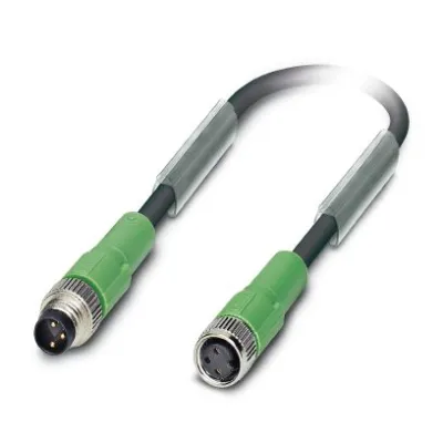 PHOENIX CONTACT Sensor-Aktor-Kabel SAC-3P-M8M #1681910 | M8 Stecker/Stecker | 3-polig | 0,6m | PUR | IP65 | schwarzgrau