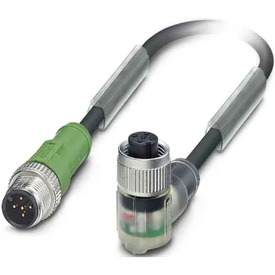 Phoenix Contact Sensor-Aktor-Kabel SAC-5P-M12MS/1,5-PU | M12 Stecker/Buchse | 5-polig | PUR | 1,5 m | orange | IP65