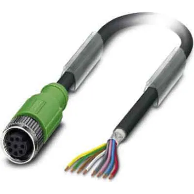 PHOENIX CONTACT Sensor-Aktor-Kabel SAC-8P-5,0 #1522888 | 8-polig | M12 Buchse | 5m | PUR | geschirmt | IP65