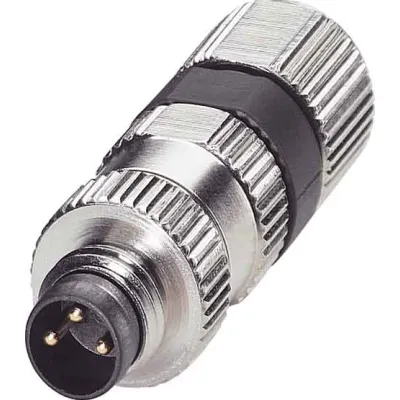 PHOENIX CONTACT Steckverbinder SACC-M 8MS-3PCON | M8 Stecker 3-polig | Schnellanschluss | IP68 | 4A | 3–5mm