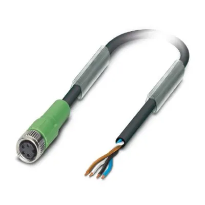 PHOENIX CONTACT Sensor-Aktor-Kabel SAC-4P-3,0-PUR/M8FS | 4-polig | M8 Buchse gerade | 3m | PUR halogenfrei | schwarz