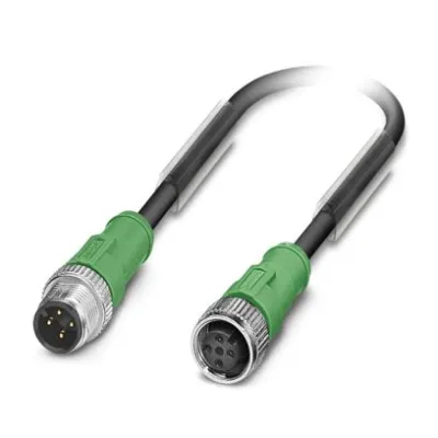 PHOENIX CONTACT Sensor-Aktor-Kabel SAC-4P-M12MS/3,0-PU | M12 Stecker/Buchse | 4-polig | 3m | PUR halogenfrei | schwarz