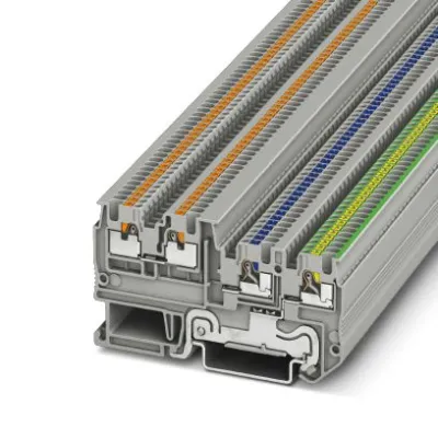 PHOENIX CONTACT PTIO 1,5/S/3-PE 3244449 | Reihenklemme 3 Etagen | 0,14–1,5 mm² | 13,5A | Push-in | grau