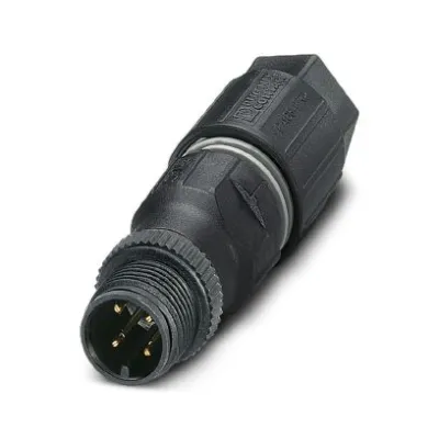 PHOENIX CONTACT Steckverbinder SACC-M12MS-4QO-0,75 | M12 4-polig | Stift gerade | Schneidklemmanschluss | IP67 | 4A 250V