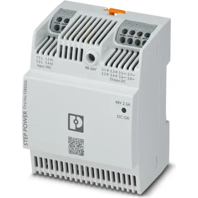 PHOENIX CONTACT Stromversorgung STEP3-PS/1AC/48DC/2.5/PT | 48-56V DC | 2,5A | 120W | Hutschiene | kurzschlussfest | IP20