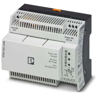 PHOENIX CONTACT USV STEP-UPS/24DC/24DC/3/46WH 1081430 | 24V DC | 3A | 46Wh | DIN-Schiene | Lithium-Ionen