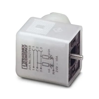 PHOENIX CONTACT Ventilstecker SACC-V-5CON-PG9/AD-2L | 5-polig | 24V | LED | IP65 | Schraubanschluss | Pg9 6-8mm