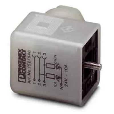 PHOENIX CONTACT Ventilstecker SACC-V-5CON-PG9/AD-2L | 5-polig | 24V | LED | IP65 | Schraubanschluss | Pg9 6-8mm