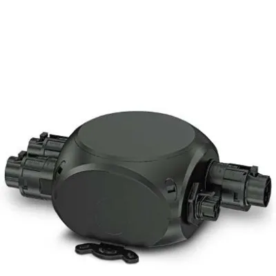 PHOENIX CONTACT Energieverteiler PRC ED-H 1I5/3O3-4-HR-GN | 1079661 | H-Verteiler | 400V 32A | Polycarbonat | schwarz