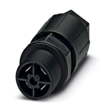 PHOENIX CONTACT Wanddurchführung QPD W 3PE1,5 1414677 | 4-polig | M20 | 690V 15A | Snap-In | IP66 | Polyamid | schwarz