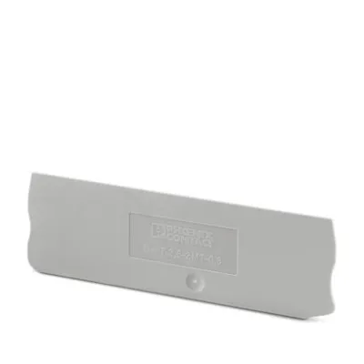 PHOENIX CONTACT Abschlussdeckel D-PT 2,5-2MTB-0,8 | Abschlussplatte | 0,8 mm Stärke | UL 94 V0 | grau